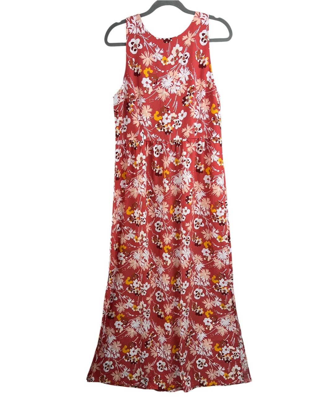 Loft Outlet Floral Sleeveless Maxi Dress Womens 12 Wedding Guest Garden Party
